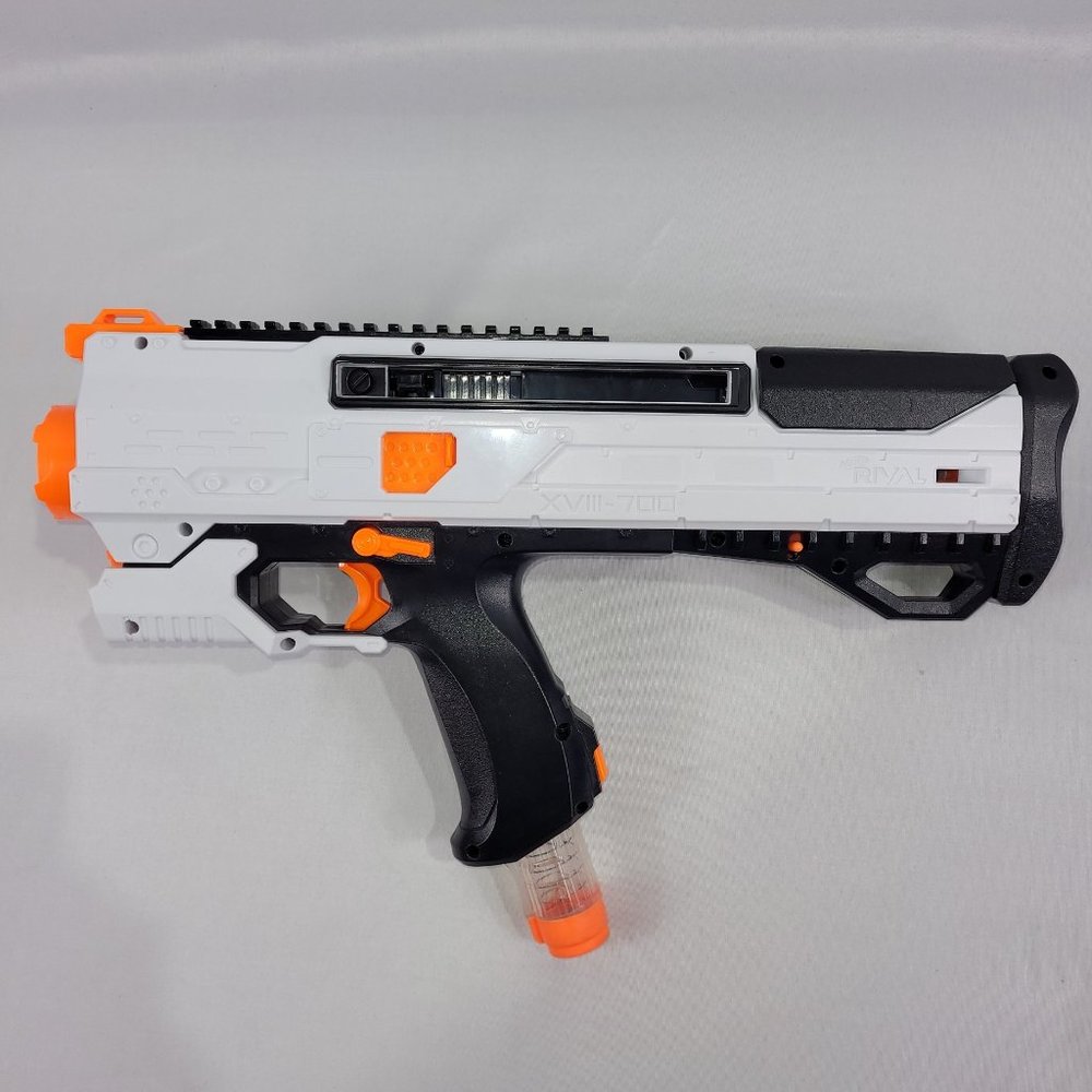 Nerf Rival XVIII-700 White Foam Ball Blaster by Hasbro